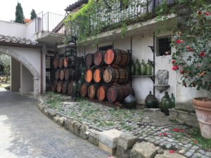 frascati wine barrels